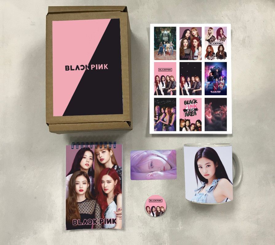 

Бокс BUGRIKSHOP принт БлэкПинк, Blackpink BР0001, Бежевый