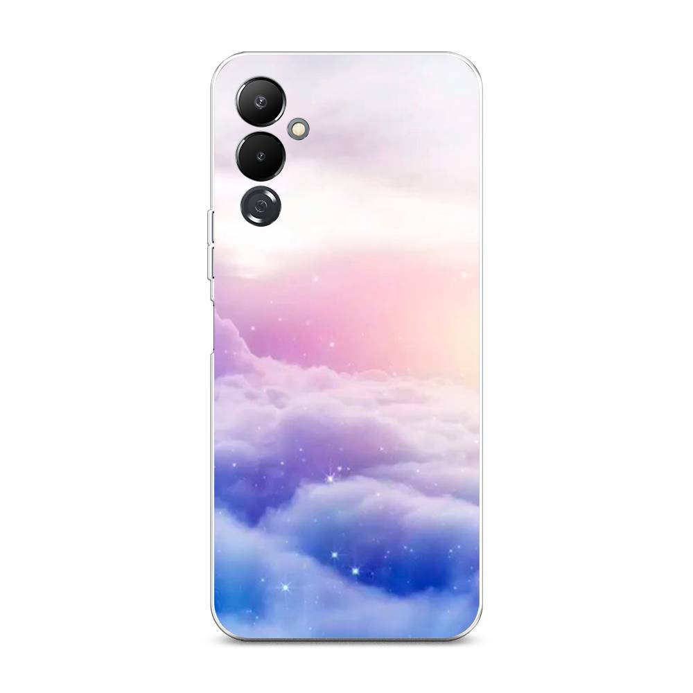 

Чехол на Tecno Pova 4 "Небеса", Голубой;белый;розовый, 302550-2