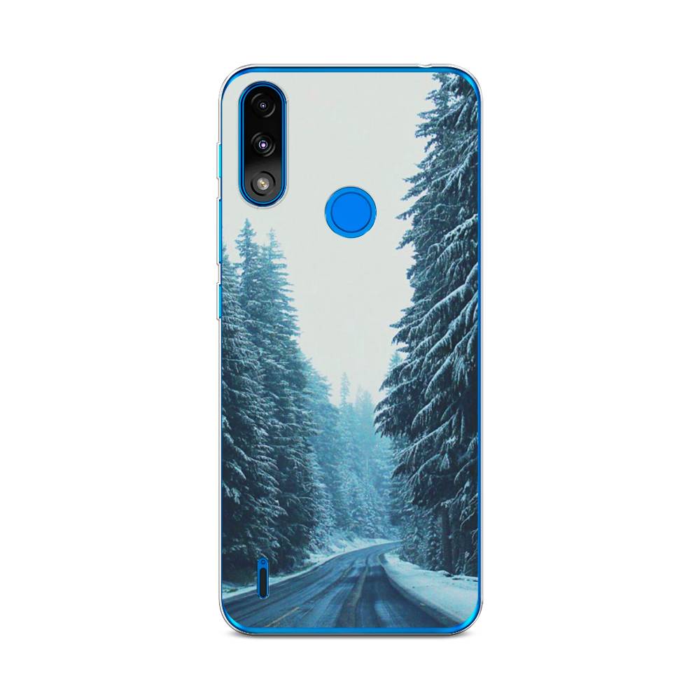 

Чехол на Lenovo K13/Motorola Moto E7 Power "Зима 9", Бежевый;голубой;черный, 113050-2