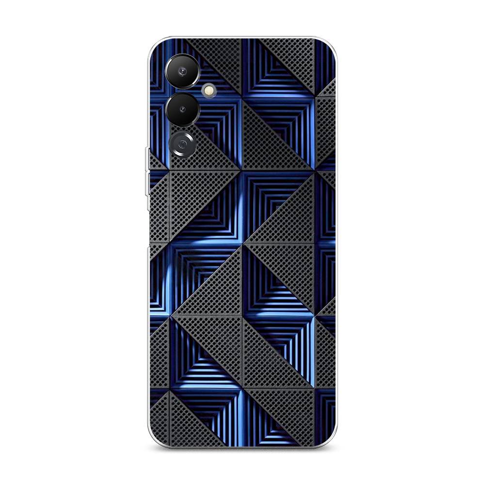 

Чехол на Tecno Pova 4 "IBM", Серый;синий, 302550-3
