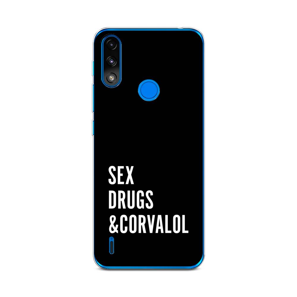 

Чехол на Lenovo K13/Motorola Moto E7 Power "Corvalol", Черный;серый;белый, 113050-6