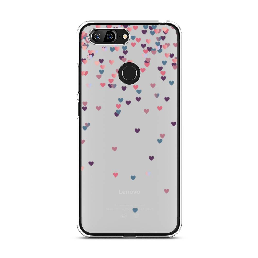 

Чехол для Lenovo S5 "Посыпка сердечки", Розовый;фиолетовый, 112550-3