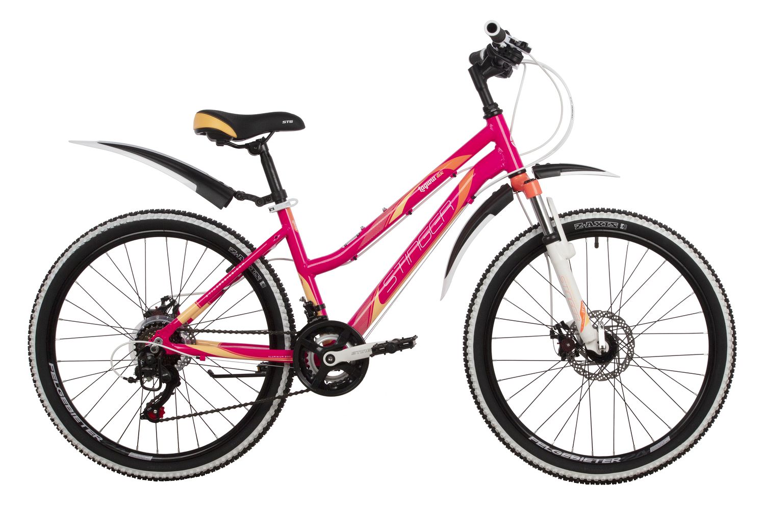 

Велосипед Stinger Laguna 24 D 2022 14" розовый, Laguna 24 D