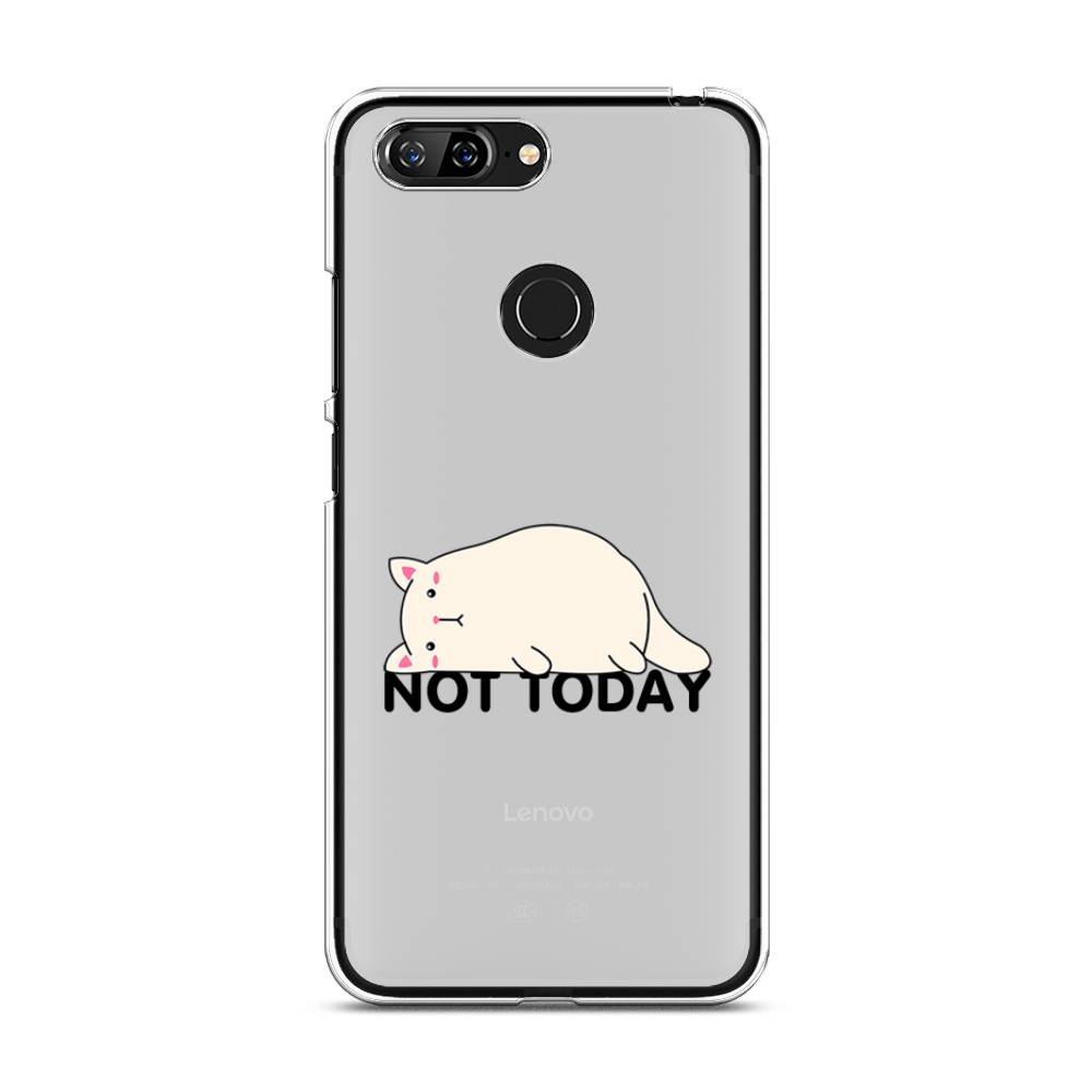 

Чехол для Lenovo S5 "Cat not today", Белый;розовый;черный, 112550-1