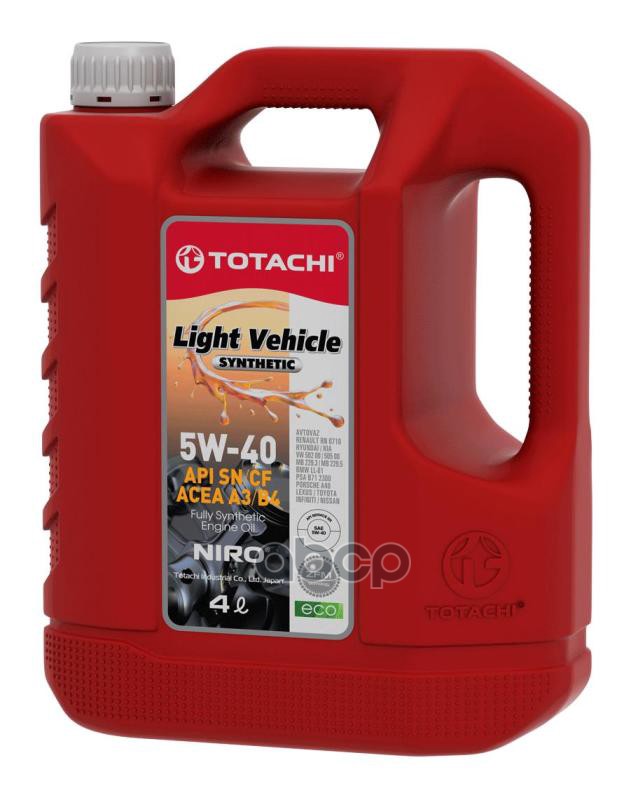 Моторное масло Totachi Niro LV Synthetic SN/CF 5W40 4л