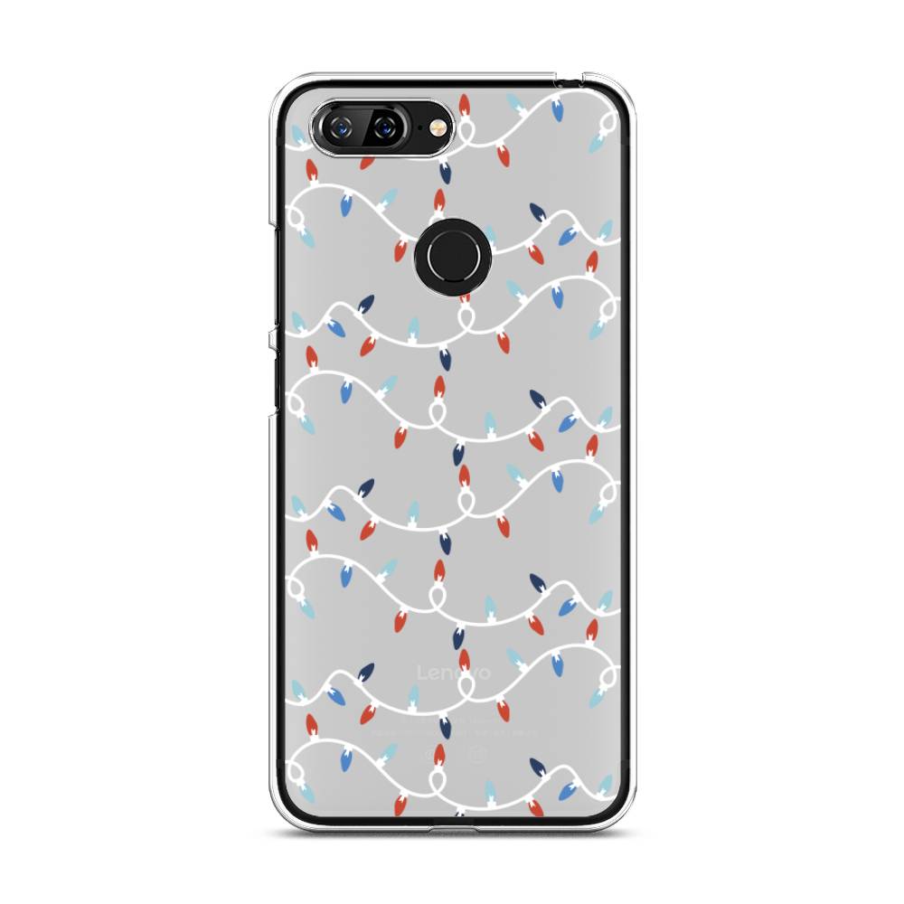 

Чехол для Lenovo S5 "Разноцветная гирлянда", Белый;красный;синий, 112550-5