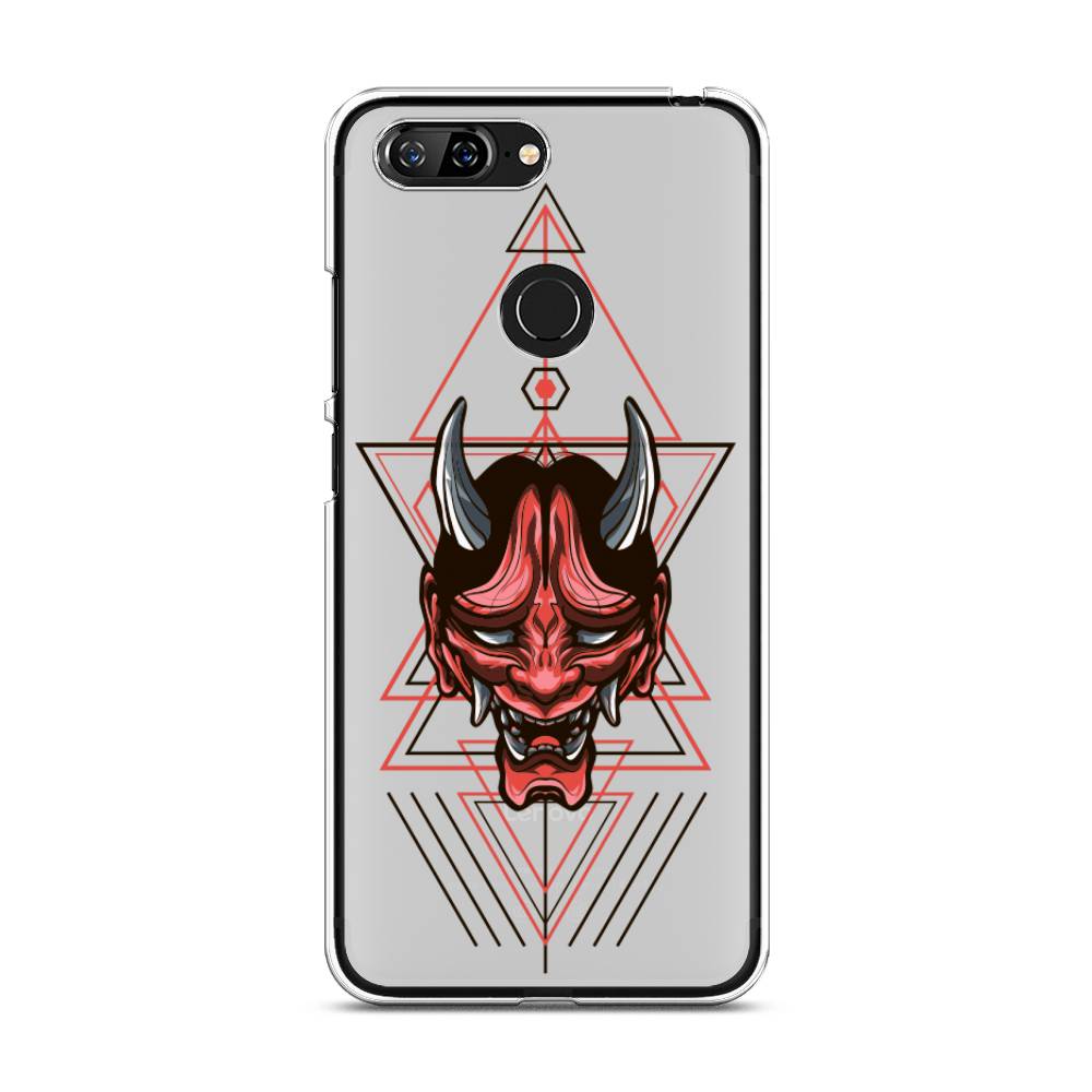 

Чехол для Lenovo S5 "Hanya Oni mask", Серый;красный;черный, 112550-4