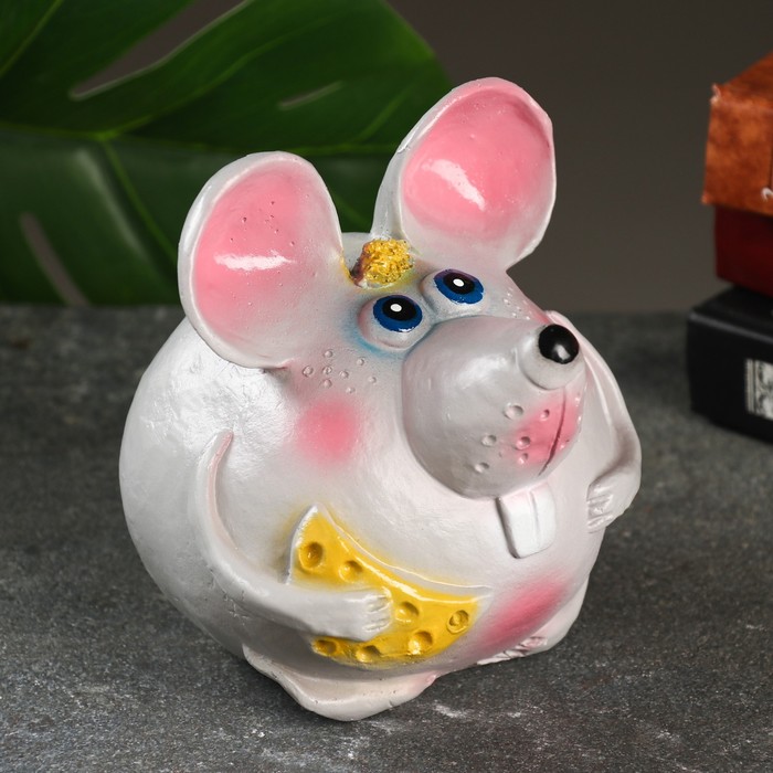 

Копилка "Мышь круглая" серая, 15,5х16см