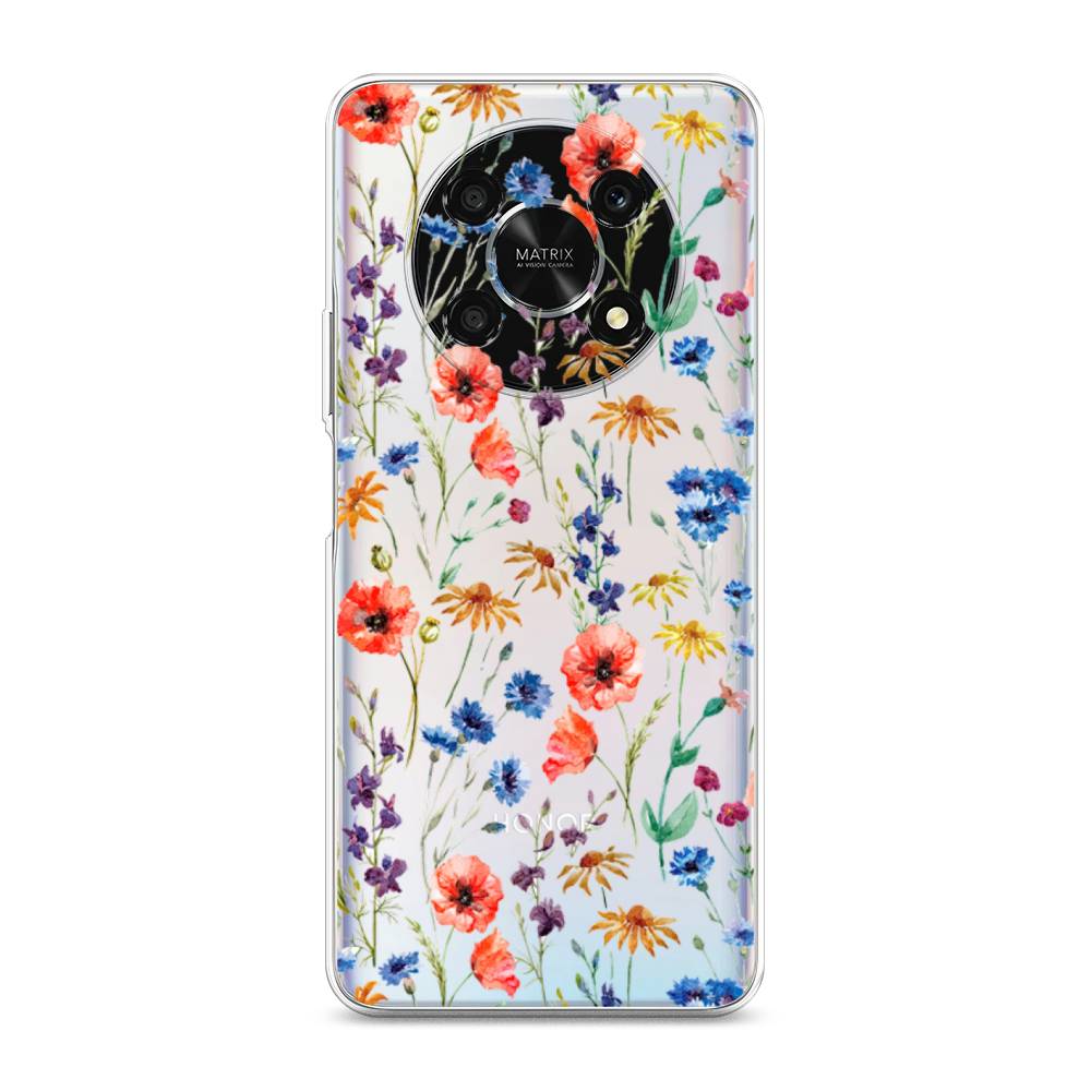 

Чехол Awog для Honor X9 5G "Маки и васильки фон", 6109750-8