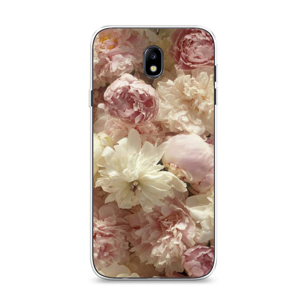 

Чехол Awog на Samsung Galaxy J7 2017 / Самсунг J7 2017 "Пионы светлые", Бежевый;коричневый, 23150-8