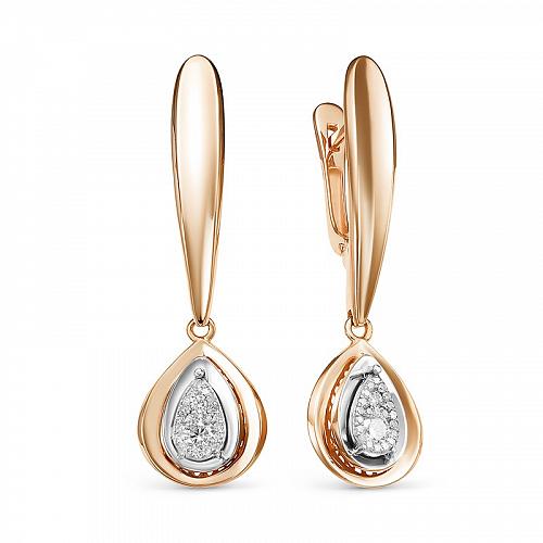 

Серьги из красного золота Дельта БР121686р, бриллиант, БР121686р