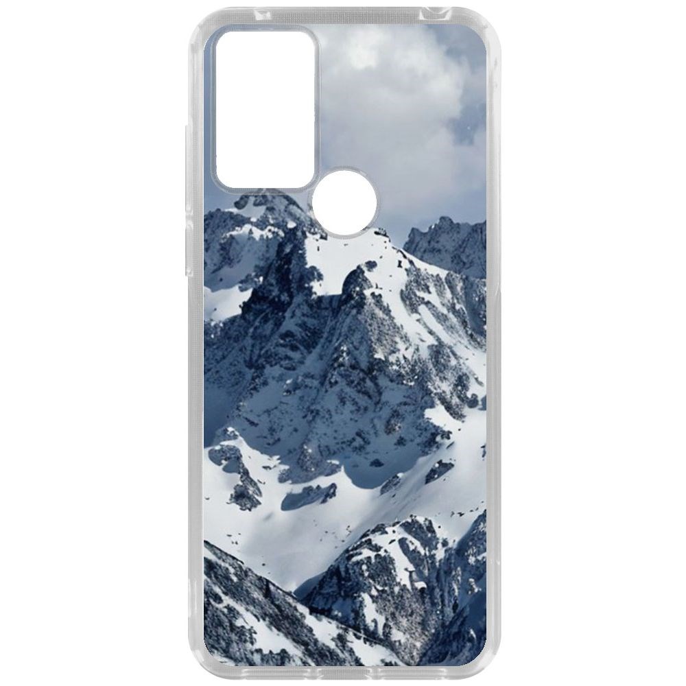 

Чехол-накладка Krutoff Clear Case Горы для TCL 30E, Прозрачный