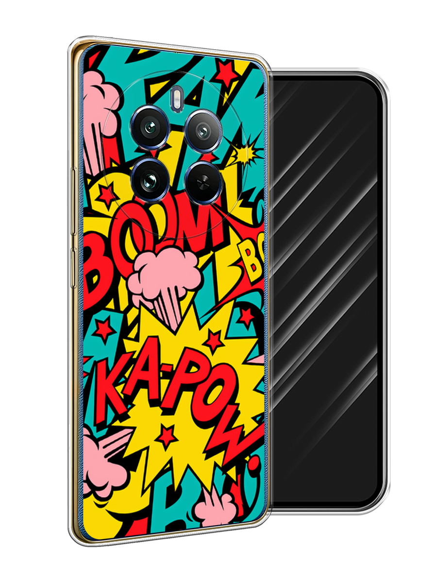 

Чехол Awog на Realme 12 Pro/Realme 12 Pro Plus "Постер pop art", Бирюзовый;желтый;красный, 2516250-1