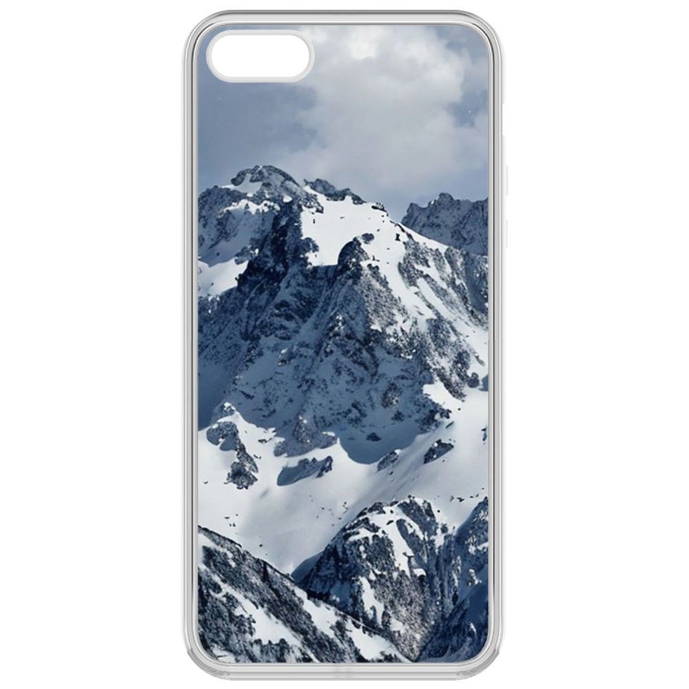 

Чехол-накладка Krutoff Clear Case Горы для iPhone 5S, Прозрачный