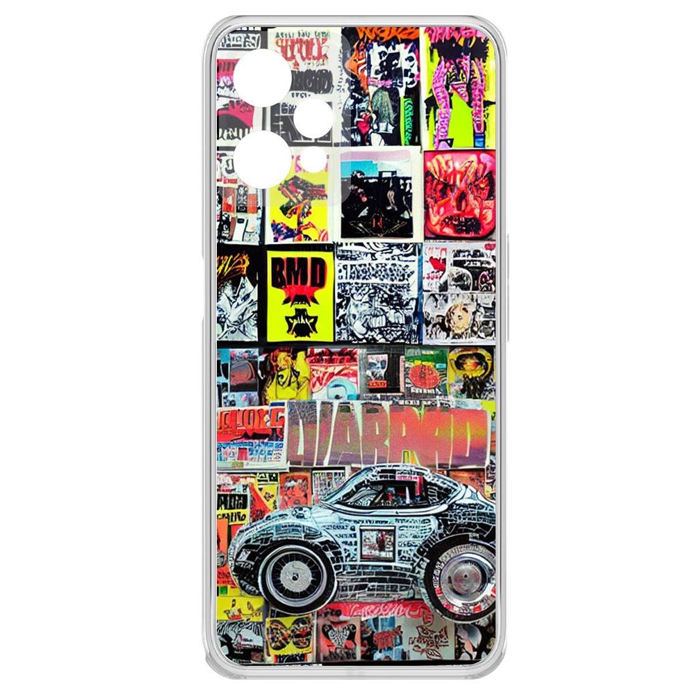 

Чехол-накладка Krutoff Clear Case Автопамфлет для Realme 9 Pro, Прозрачный