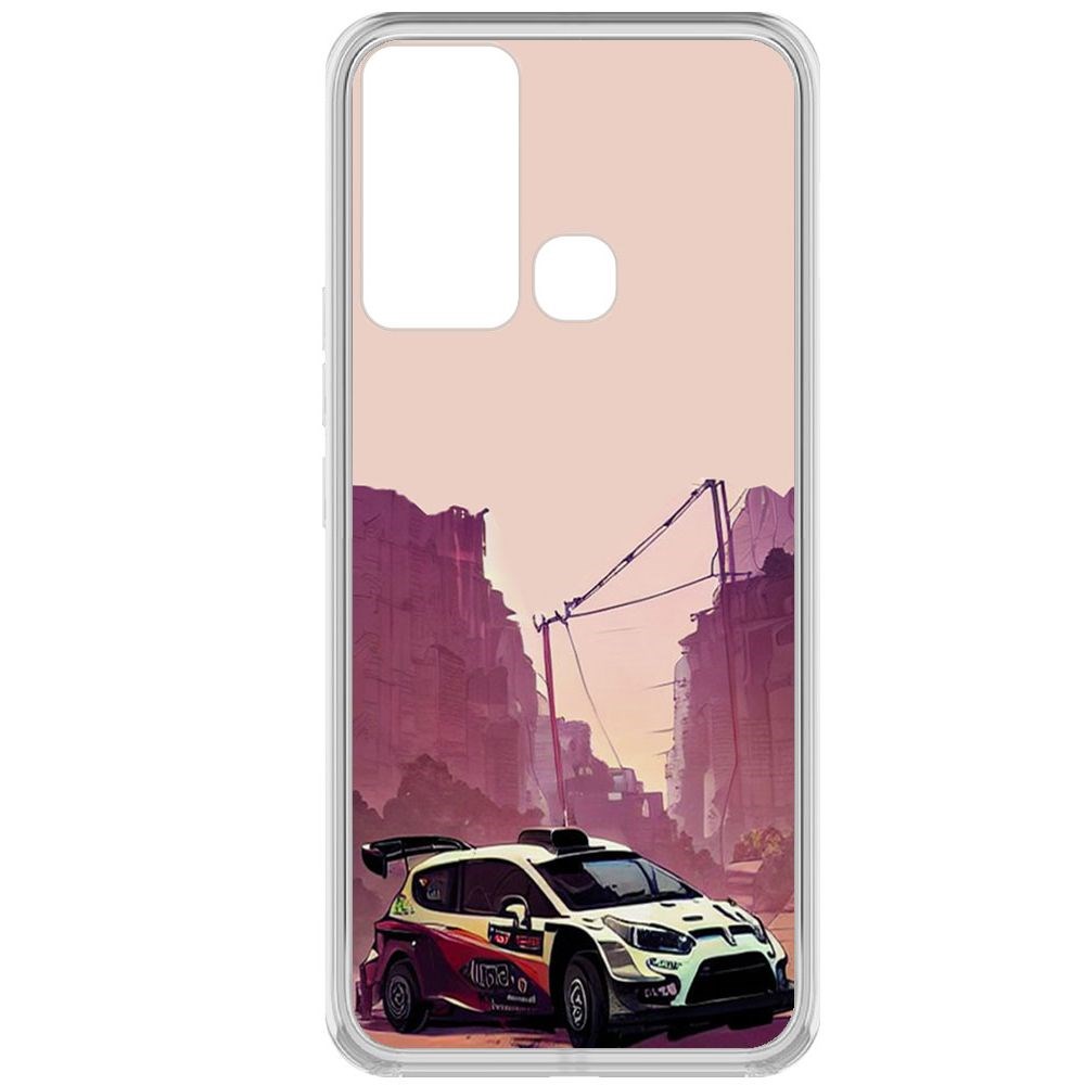 

Чехол-накладка Krutoff Clear Case Гоночный каньон для INFINIX Hot 12i, Прозрачный