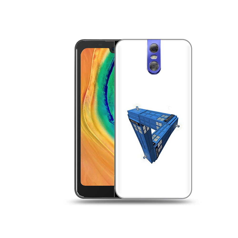 

Чехол MyPads Tocco для Doogee BL7000 головолока абстракция, Прозрачный, Tocco