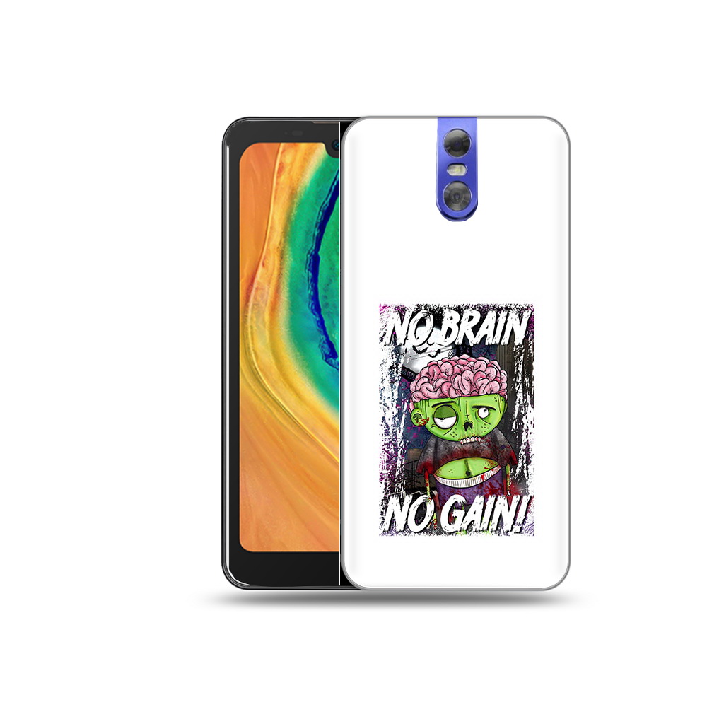 

Чехол MyPads Tocco для Doogee BL7000 глупый зомби, Прозрачный, Tocco