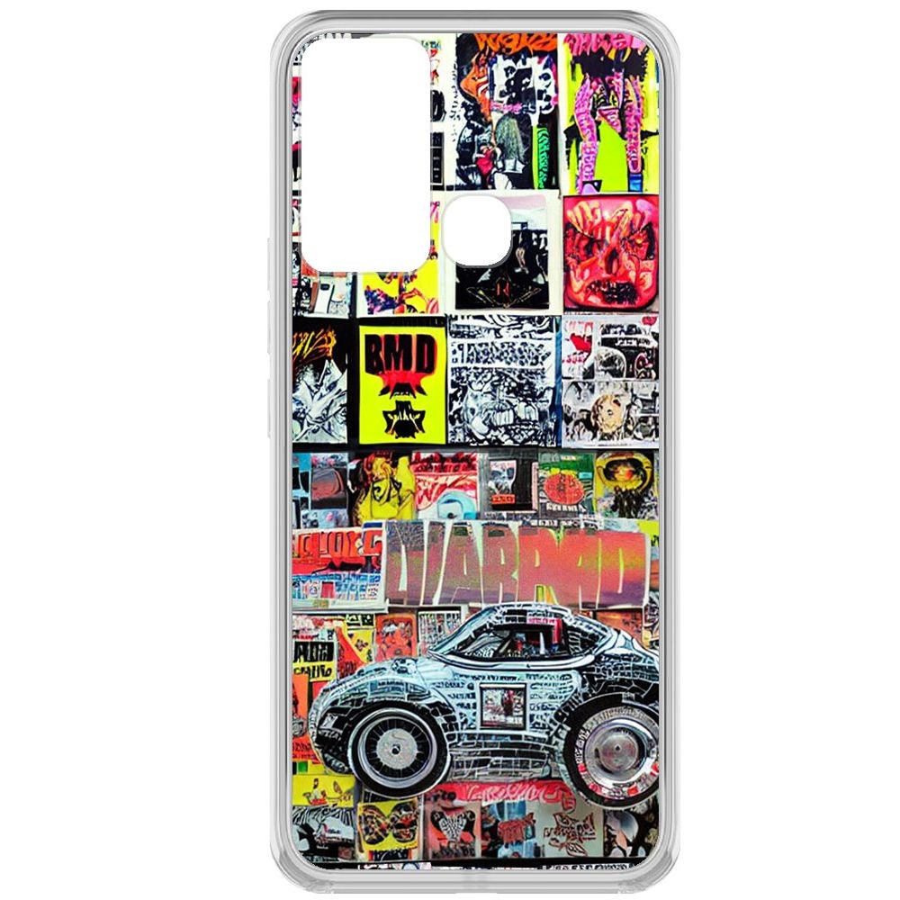 

Чехол-накладка Krutoff Clear Case Автопамфлет для INFINIX Hot 12i, Прозрачный