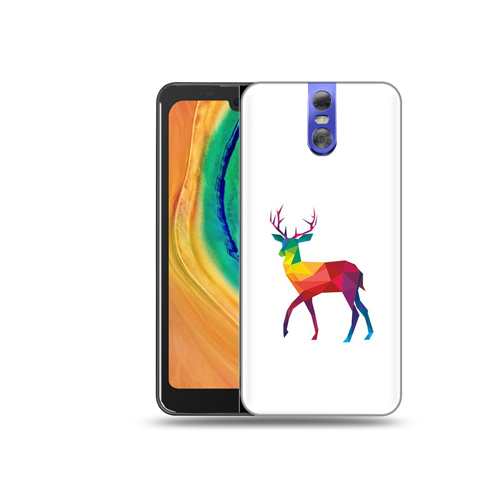 

Чехол MyPads Tocco для Doogee BL7000 геометрический олень, Прозрачный, Tocco