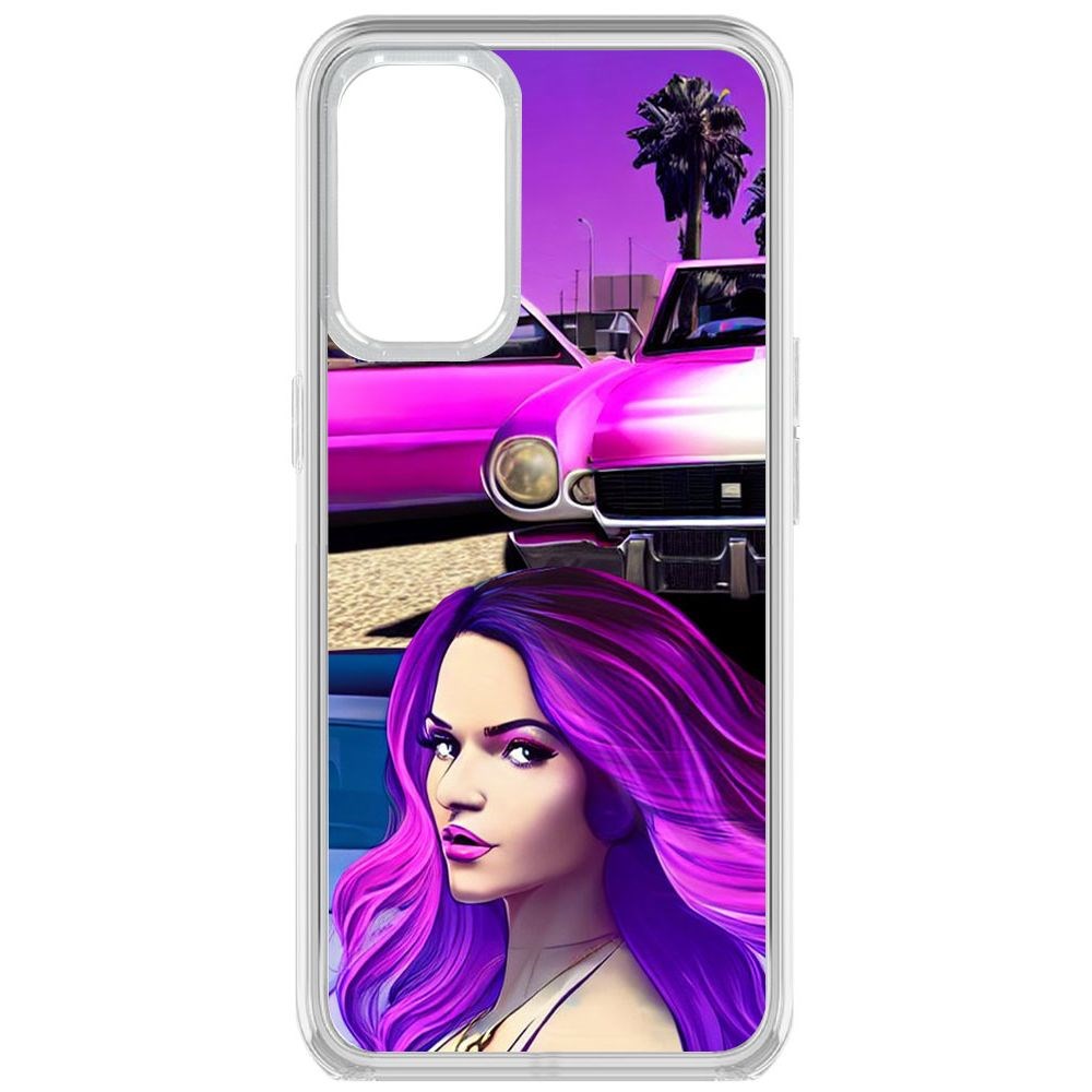 Чехол-накладка Krutoff Clear Case Жизнь в розовом для Oppo Reno5