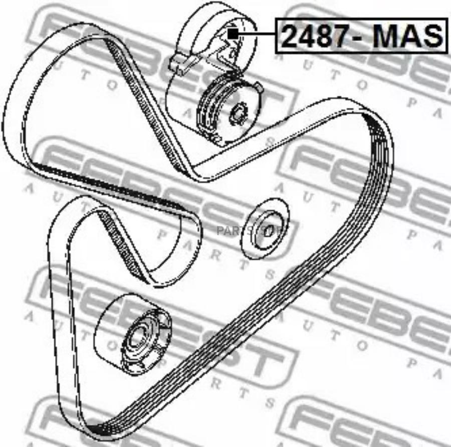 

Ролик автомобильный Febest 2487MAS