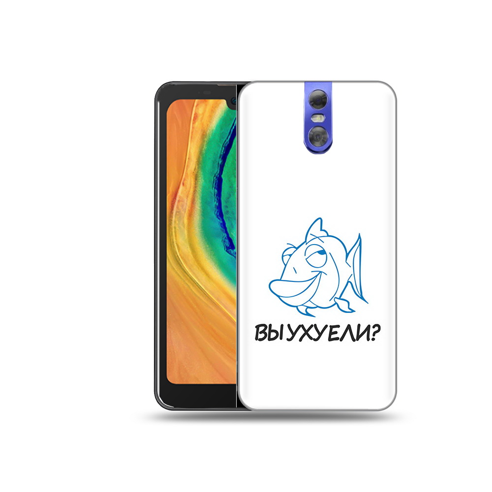 

Чехол MyPads Tocco для Doogee BL7000 вы ухуели, Прозрачный, Tocco