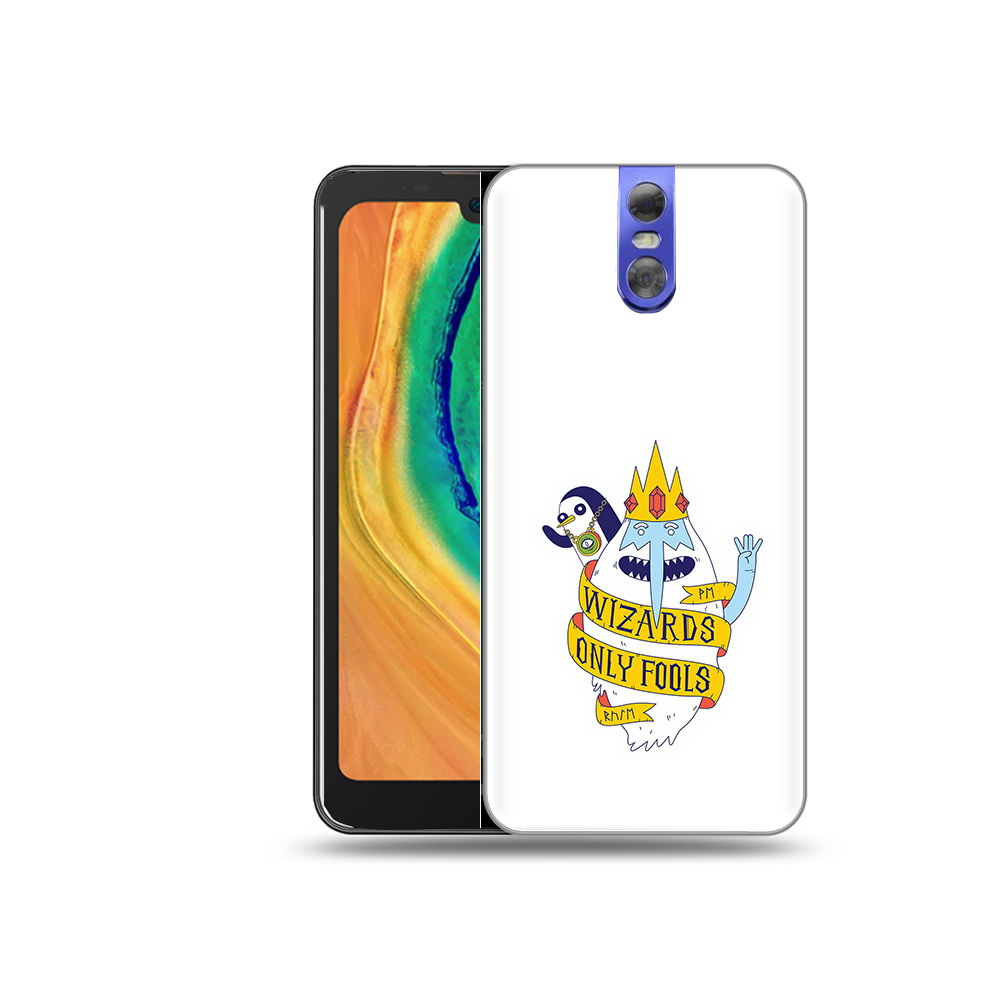 

Чехол MyPads Tocco для Doogee BL7000 время приключений снежный король, Прозрачный, Tocco
