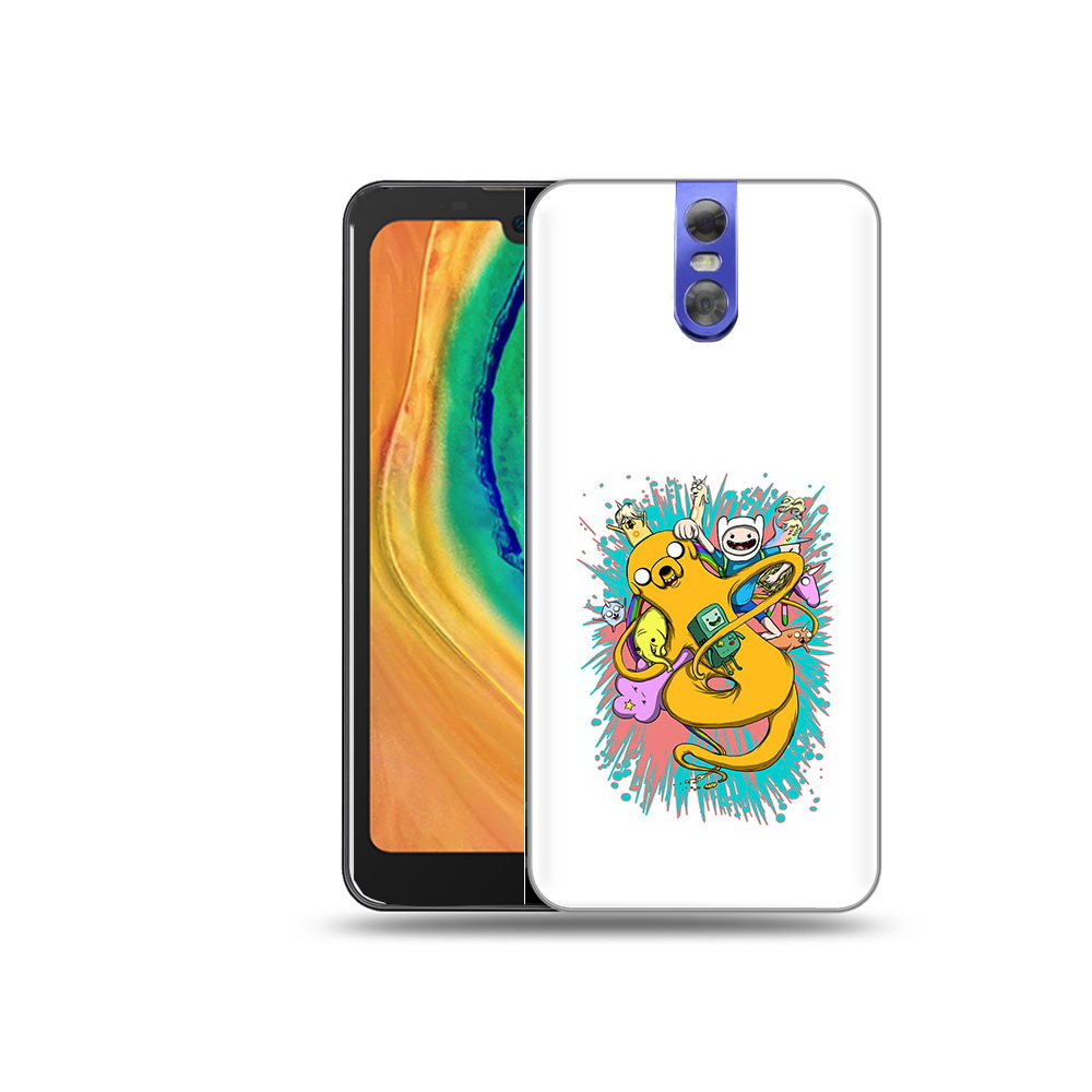 

Чехол MyPads Tocco для Doogee BL7000 время приключений рисунок, Прозрачный, Tocco