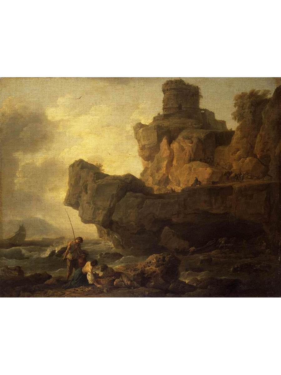 

Постер DRABS A3 Верне Клод Жозеф Rocks on a Seashore