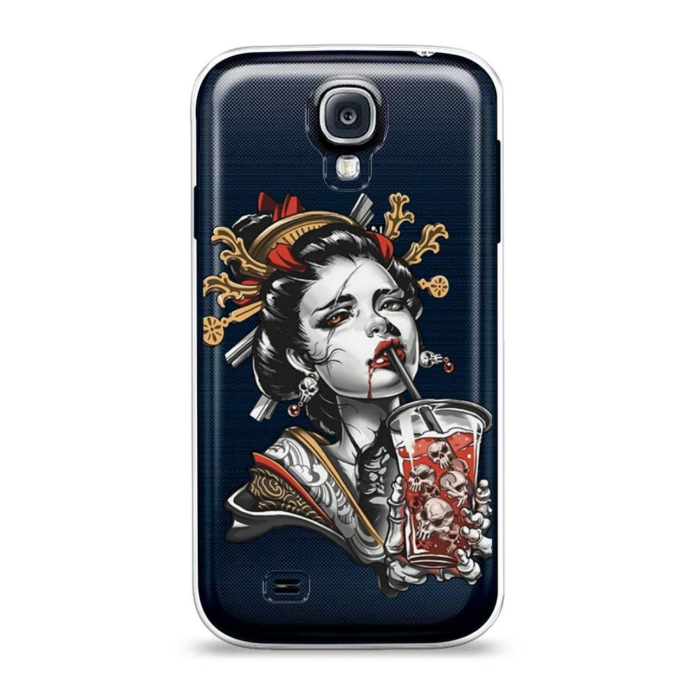 

Чехол на Samsung Galaxy S4 "Опасная гейша", Красный;черный;серый, 23950-4
