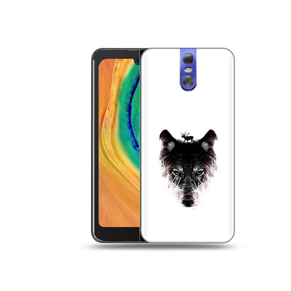 

Чехол MyPads Tocco для Doogee BL7000 волк в траве, Прозрачный, Tocco