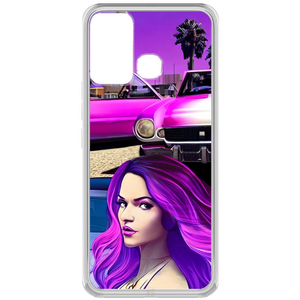 

Чехол-накладка Krutoff Clear Case Жизнь в розовом для INFINIX Hot 12 Play, Прозрачный
