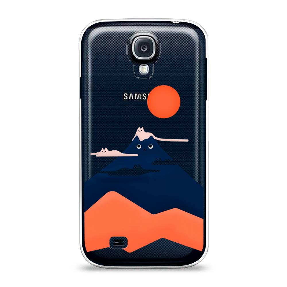 

Чехол на Samsung Galaxy S4 "Кот-гора", Черный;оранжевый, 23950-4