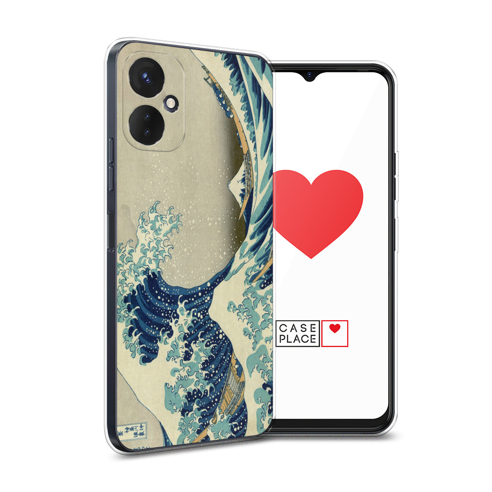 

Силиконовый чехол Awog "Большая волна в Канагаве" для Tecno Spark 9 Pro, Разноцветный, 301950-9