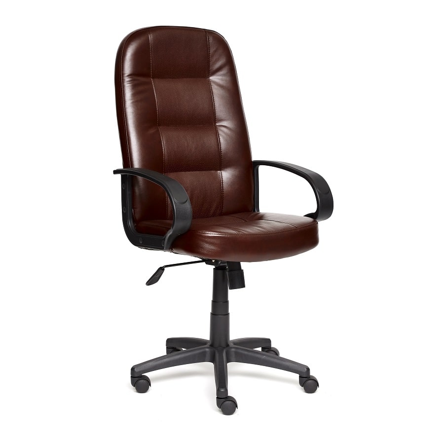 

Кресло Devon экокожа, коричневый/коричневый перфорированный, 2 TONE/2 TONE /06, Черный;коричневый