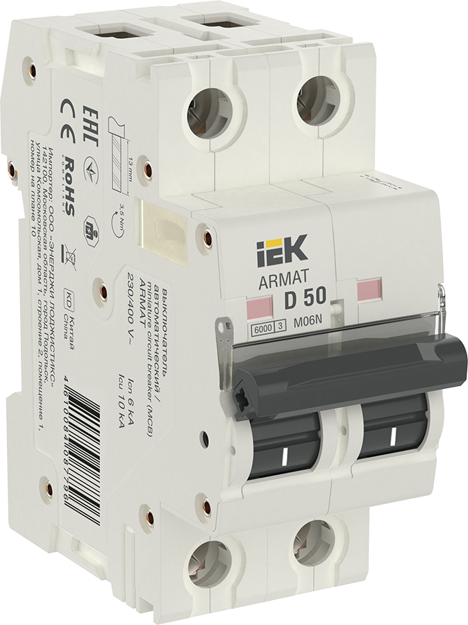 

ARMAT Автоматический выключатель M06N 2P D 50А IEK