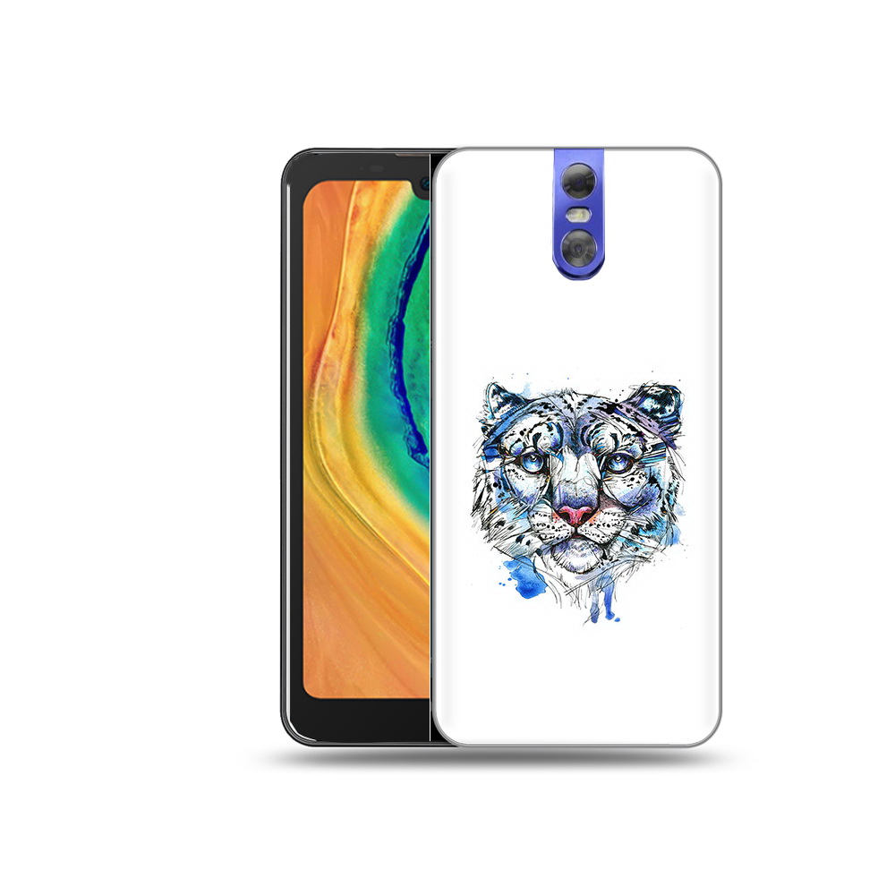 

Чехол MyPads Tocco для Doogee BL7000 водяной тигр, Прозрачный, Tocco