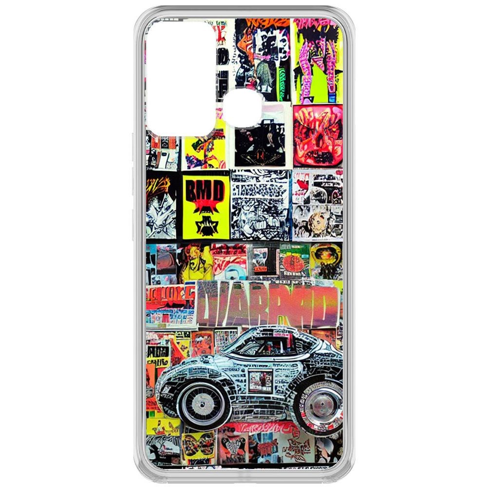 

Чехол-накладка Krutoff Clear Case Автопамфлет для INFINIX Hot 12 Play, Прозрачный