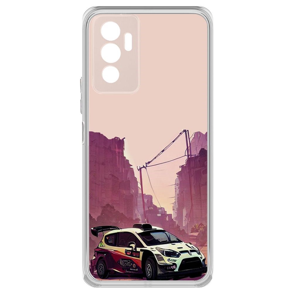 

Чехол-накладка Krutoff Clear Case Гоночный каньон для Vivo V23e