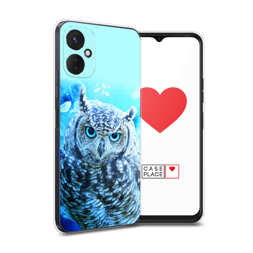 

Силиконовый чехол Awog "Сова арт 7" для Tecno Spark 9 Pro, Голубой, 301950-1