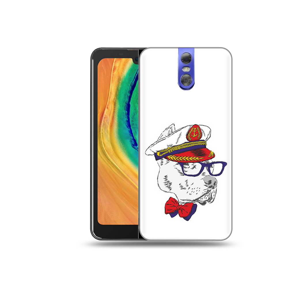 

Чехол MyPads Tocco для Doogee BL7000 бульдог, Прозрачный, Tocco