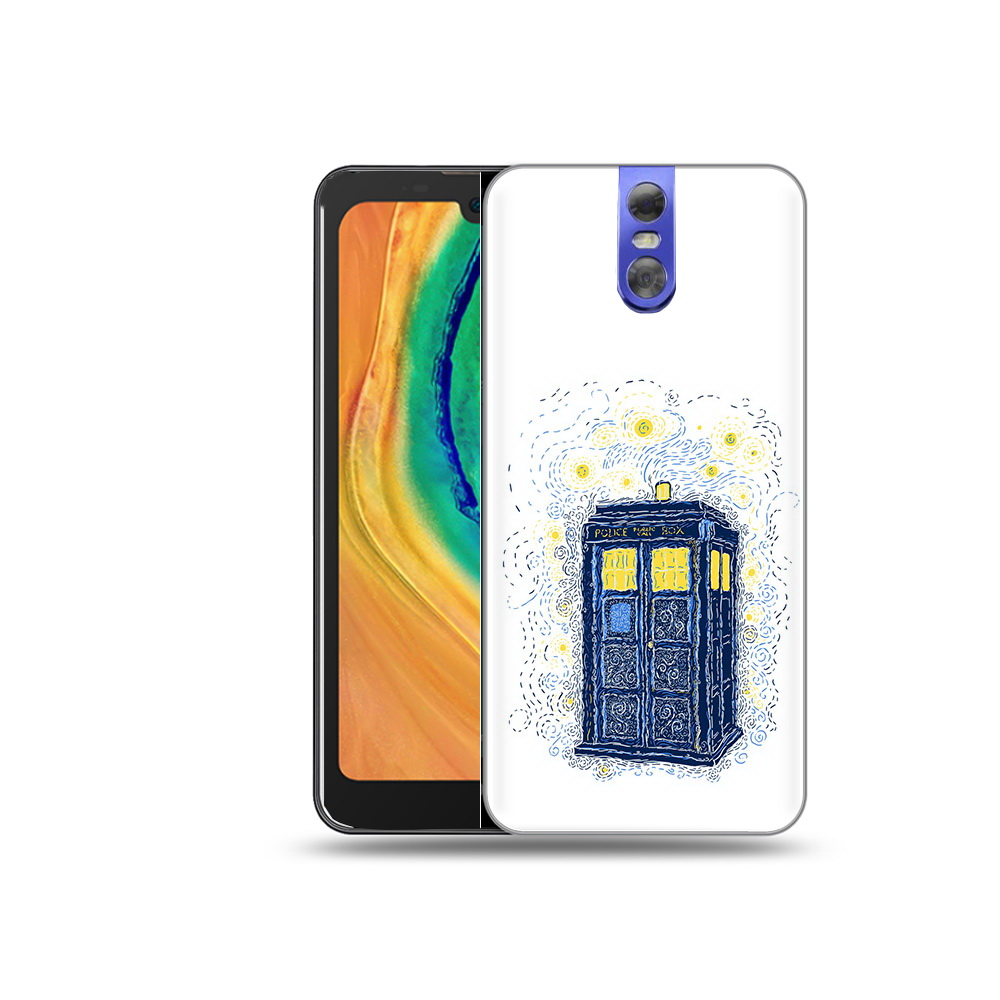 

Чехол MyPads Tocco для Doogee BL7000 будка рисунок, Прозрачный, Tocco