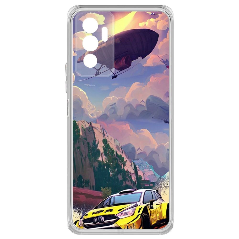 

Чехол-накладка Krutoff Clear Case Гонка для Vivo V23e