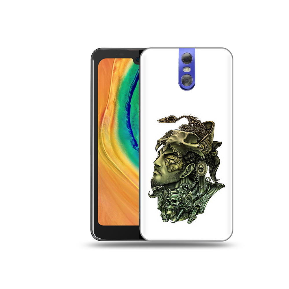 

Чехол MyPads Tocco для Doogee BL7000 бронзовый воин, Прозрачный, Tocco