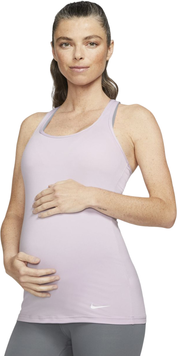 Майка для беременных женская Nike W Dri-Fit Ta Maternity фиолетовая XL