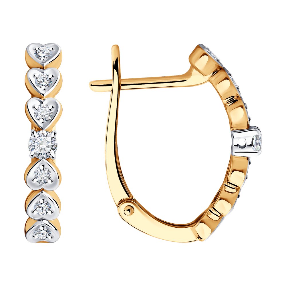 

Серьги из красного золота Diamant 51-220-01905-1, бриллиант, 51-220-01905-1
