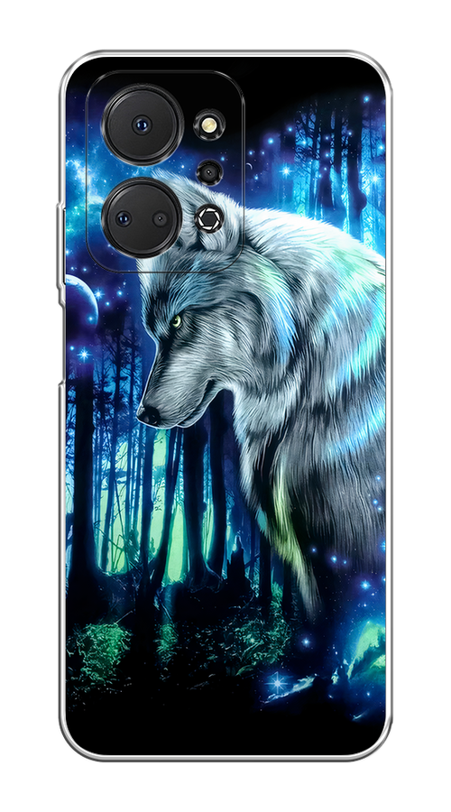 

Чехол на Honor X7A/X7A Plus "Сказочный волк", Синий;серебристый;черный, 6120650-1