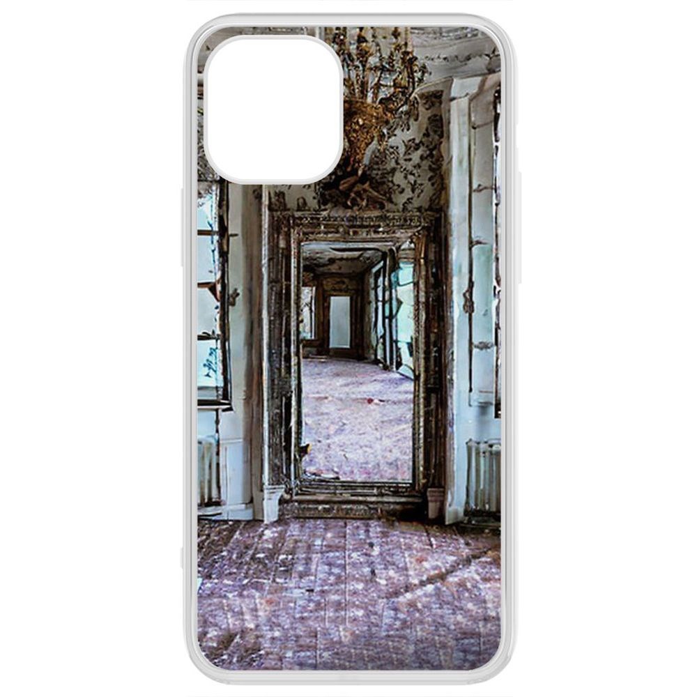 

Чехол-накладка Krutoff Clear Case Заброшенный особняк для iPhone 12 Pro, Прозрачный