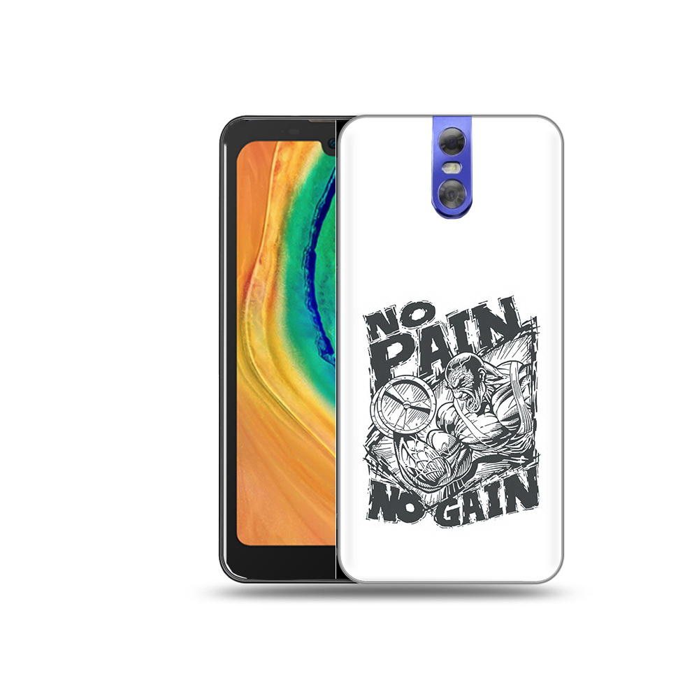 

Чехол MyPads Tocco для Doogee BL7000 бодибилдинг тяжелая работа, Прозрачный, Tocco